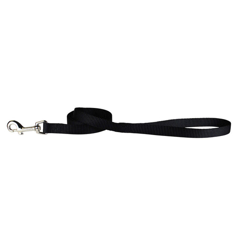 Leather Brothers One Ply Nylon Lead 3/8 x 6 ft. Black