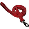 Leather Brothers One Ply Nylon Lead 1 x 6 ft. Red