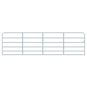 Florida Hardware Gate 6-Bar Round Corner 16ft - Galvanized