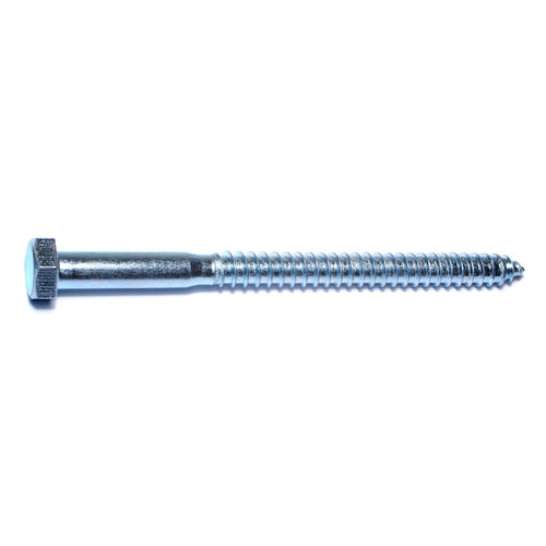 Monster Fastener Zinc Plated Grade 2 / A307 Steel Hex Head Lag Screws