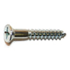 Monster Fastener Zinc Plated Steel Phillips Flat Head Wood Screws