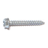 Monster Fastener Zinc Plated Steel Slotted Hex Washer Head Sheet Metal Screws