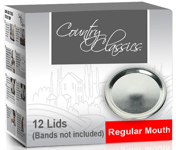 Country Classics Regular Mouth Canning Jar Lids