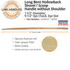 Seymour Link Handle 54 bent hollowback Shovel/scoop Handle, without shoulder, 1-1/2 diameter, 9-1/2 chuck