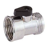 Landscapers Select Hose Shut-Off Valve, 3/4 in, Female Zinc Body, Silver