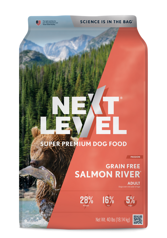 Next Level Super Premium Dog Food Grain Free Salmon River (40 Lb)