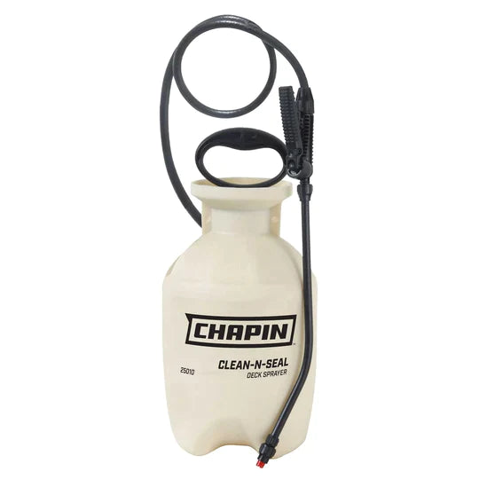 Chapin 25010: 1-gallon Clean 'N Seal Poly Deck Sprayer for Deck Cleaners, Transparent Stains and Sealers