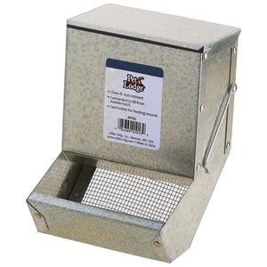 PET LODGE FEEDER WITH SIFTER BOTTOM & LID GALV